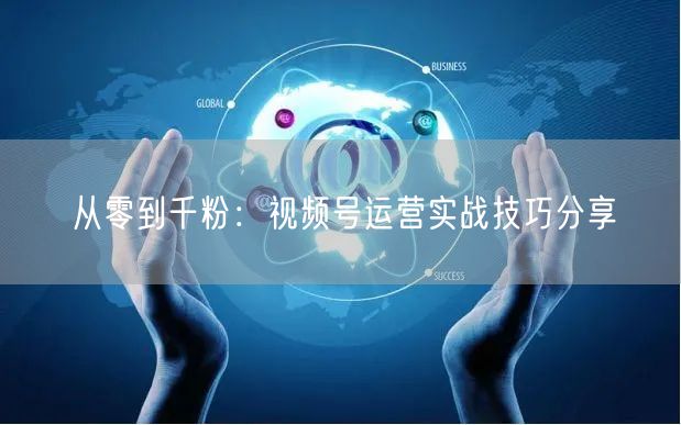 从零到千粉：视频号运营实战技巧分享