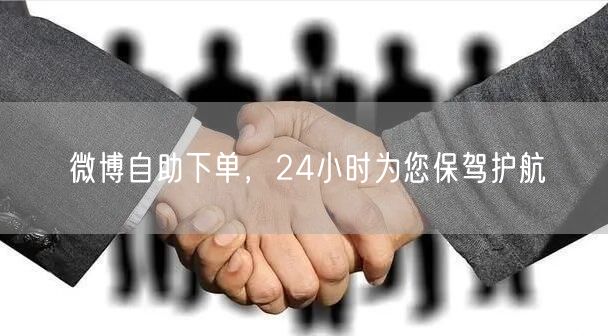 微博自助下单，24小时为您保驾护航
