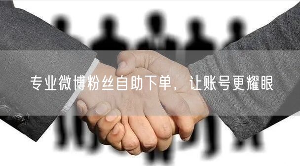 专业微博粉丝自助下单，让账号更耀眼