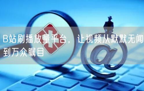 B站刷播放量平台，让视频从默默无闻到万众瞩目