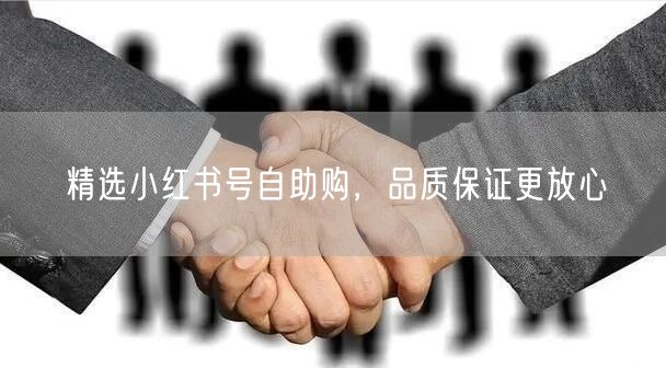 精选小红书号自助购，品质保证更放心