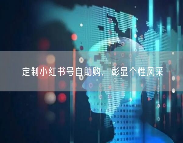 定制小红书号自助购，彰显个性风采