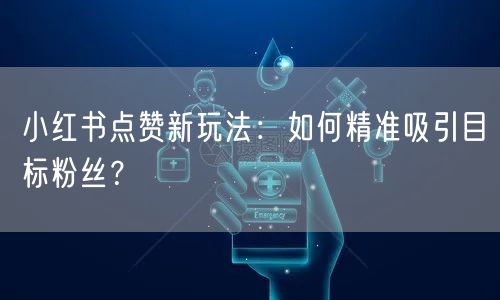 小红书点赞新玩法：如何精准吸引目标粉丝？