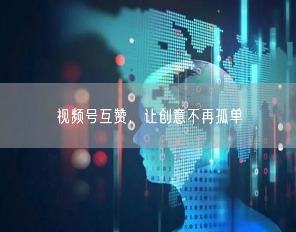 视频号互赞，让创意不再孤单