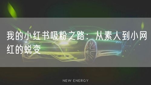 我的小红书吸粉之路：从素人到小网红的蜕变